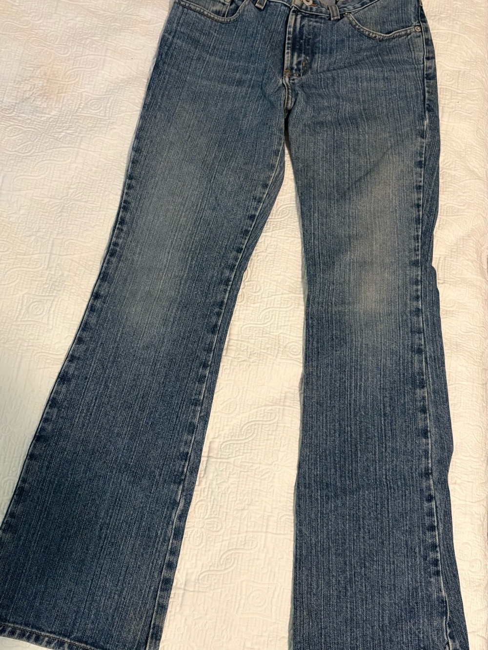 Express Women's Flare Dark Blue Jeans - Circa 99 Vintage Flare size 1/2 Regular